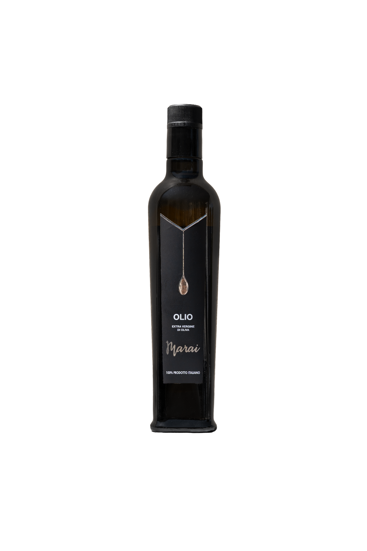 Bottiglia Olio Marai — scatto studio